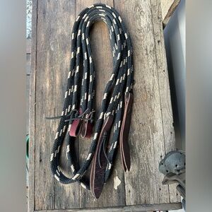 Horse Tack - 7 1/2’ Braided Nylon Western Split Reins